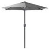 2m Grey Crank Parasol