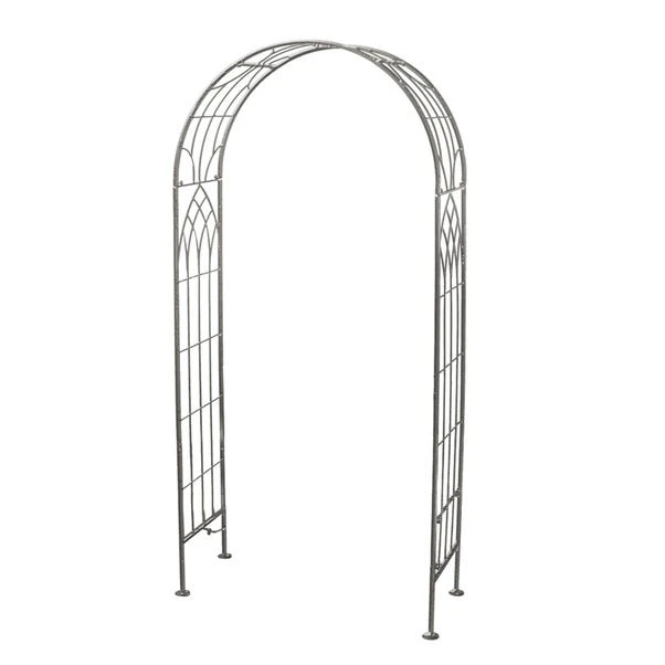 Charles Bentley Grey Wrought Iron Arch 3 Charles Bentley Grey Wrought Iron Arch