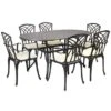 Oval 6 Seater Black And Bronze Dining Set 1 Oval 6 Seater Black And Bronze Dining Set -Home Luxe Studio 30697655