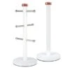Tower Linear White & Rose Gold Mug Tree & Kitchen Roll Holder Set 2 Tower Linear White & Rose Gold Mug Tree & Kitchen Roll Holder Set -Home Luxe Studio 30704123