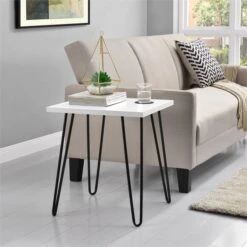 Owen Retro Hairpin Side Table -Home Luxe Studio 30705654