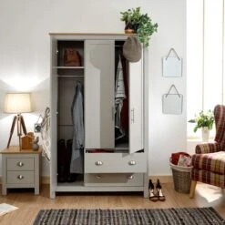 Lancaster Triple Wardrobe 19 Lancaster Triple Wardrobe -Home Luxe Studio 30705696 alt01