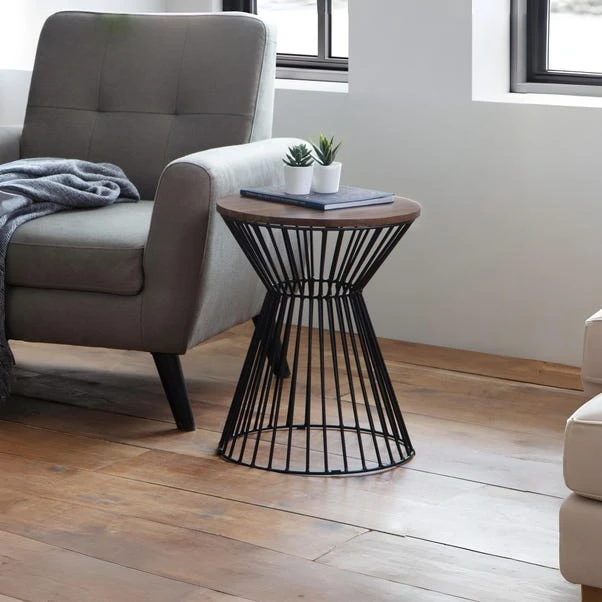 Jersey Round Wire Lamp Table 3 Jersey Round Wire Lamp Table