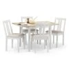 Rufford 4-6 Seater Square Extendable Dining Table With 4 Coast Chairs 1 Rufford 4-6 Seater Square Extendable Dining Table With 4 Coast Chairs -Home Luxe Studio 30705845