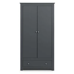Radley Double Wardrobe, Dark Grey & Pine