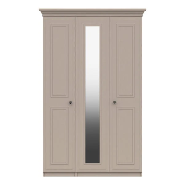 Portia Triple Wardrobe, Mirrored 3 Portia Triple Wardrobe, Mirrored