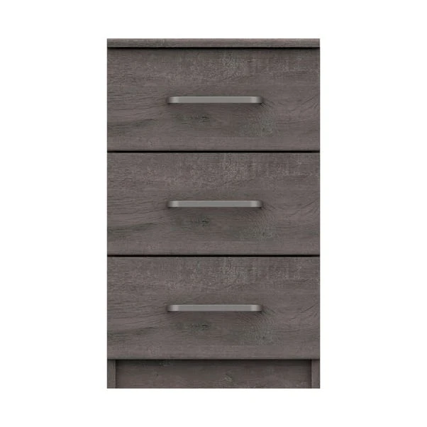 Parker 3 Drawer Bedside Table 3 Parker 3 Drawer Bedside Table
