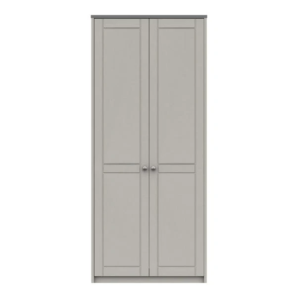 Darwin Double Wardrobe, Grey 3 Darwin Double Wardrobe, Grey