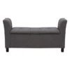 Verona Fabric Window Seat, Charcoal