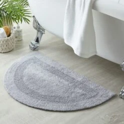 Super Soft Reversible Semi Circle Bath Mat 29 Super Soft Reversible Semi Circle Bath Mat -Home Luxe Studio 30711441