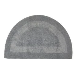 Super Soft Reversible Semi Circle Bath Mat 30 Super Soft Reversible Semi Circle Bath Mat -Home Luxe Studio 30711441 alt01