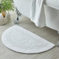 Super Soft Reversible Semi Circle Bath Mat 23 Super Soft Reversible Semi Circle Bath Mat -Home Luxe Studio 30711443