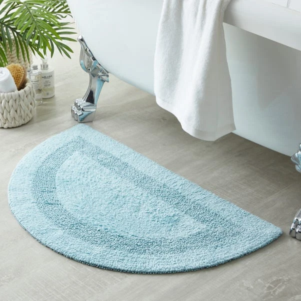 Super Soft Reversible Semi Circle Bath Mat 6 Super Soft Reversible Semi Circle Bath Mat - Image 4