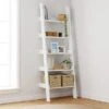 Lynton Ladder Bookcase, White 1 Lynton Ladder Bookcase, White -Home Luxe Studio 30712295