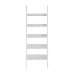 Lynton Ladder Bookcase, White -Home Luxe Studio 30712295 alt02