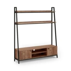 Fulton Pine Ladder Shelf TV Unit For TVs Up To 60" 10 Fulton Pine Ladder Shelf TV Unit For TVs Up To 60" -Home Luxe Studio 30712487 alt06