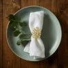 Set Of 2 Tropics Leaf Napkin Rings -Home Luxe Studio 30716071