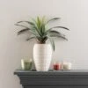 Artificial Dracaena In Ribbed White Plant Pot 1 Artificial Dracaena In Ribbed White Plant Pot -Home Luxe Studio 30717965