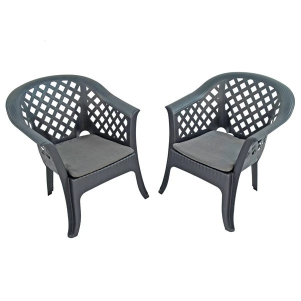 Savona Set Of 2 Anthracite Chairs 3 Savona Set Of 2 Anthracite Chairs