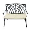 Cast Aluminium 2 Seater Bronze Bench 2 Cast Aluminium 2 Seater Bronze Bench -Home Luxe Studio 30726001