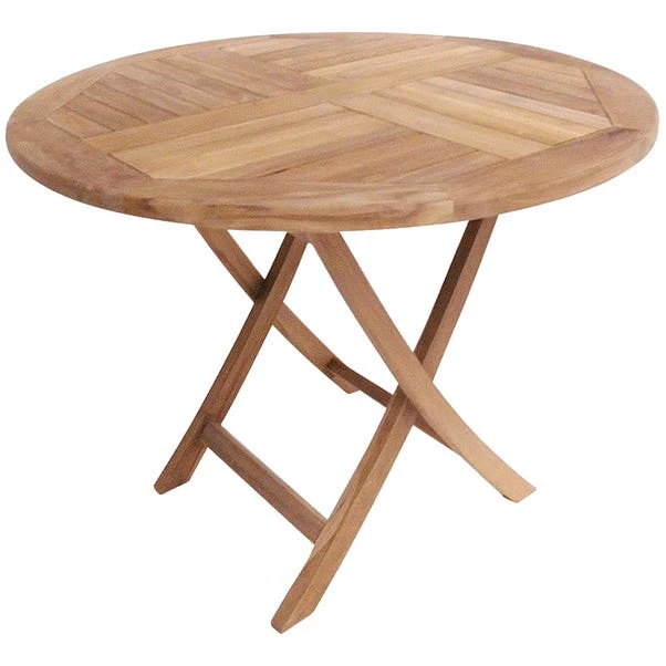 Teak Wooden 4 Seater Round Table 3 Teak Wooden 4 Seater Round Table