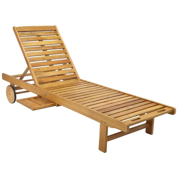 Acacia Wooden Lounger 3 Acacia Wooden Lounger