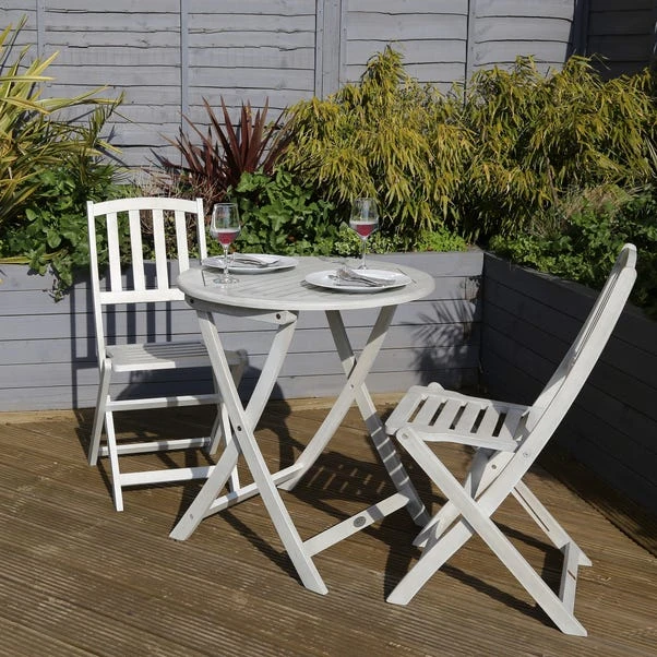 Acacia Washed Wood Bistro Set 3 Acacia Washed Wood Bistro Set