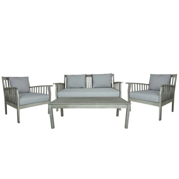 Acacia Washed Wood Lounge Set 3 Acacia Washed Wood Lounge Set