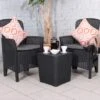 Faro 2 Seater Black Bistro Set 1 Faro 2 Seater Black Bistro Set -Home Luxe Studio 30726506