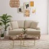 Beatrice Natural Luna Fabric 2 Seater Sofa 2 Beatrice Natural Luna Fabric 2 Seater Sofa -Home Luxe Studio 30727294