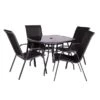 Rio 4 Seater Dining Set With Parasol 2 Rio 4 Seater Dining Set With Parasol -Home Luxe Studio 30727767