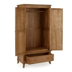 Giselle Double Wardrobe, Mango Wood 11 Giselle Double Wardrobe, Mango Wood -Home Luxe Studio 30727794 alt03