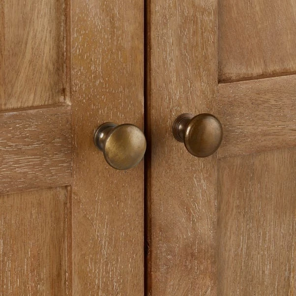 Giselle Double Wardrobe, Mango Wood 8 Giselle Double Wardrobe, Mango Wood - Image 6