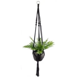 Macrame Hanging Ceramic Plant Pot -Home Luxe Studio 30732442 alt05
