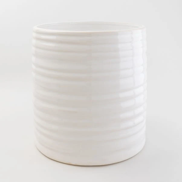 Churchgate Ceramic Ripple Plant Pot 3 Churchgate Ceramic Ripple Plant Pot