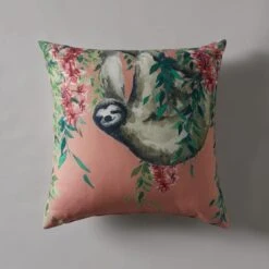Sloth Jungle Print Cushion 9 Sloth Jungle Print Cushion -Home Luxe Studio 30739738 alt01