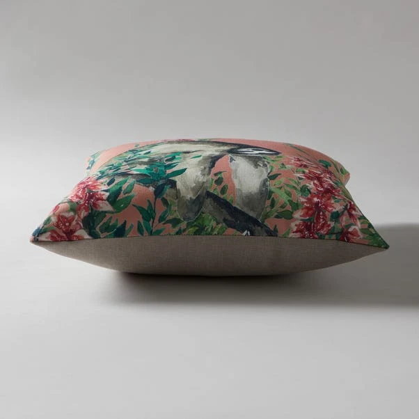 Sloth Jungle Print Cushion 6 Sloth Jungle Print Cushion - Image 4