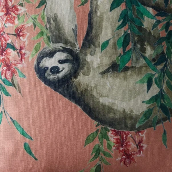 Sloth Jungle Print Cushion 7 Sloth Jungle Print Cushion - Image 5