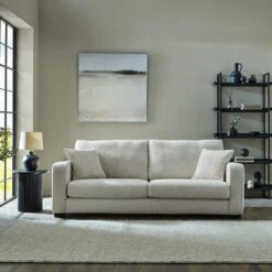 Carson Deep Sit Chunky Chenille 4 Seater Sofa -Home Luxe Studio 30741353