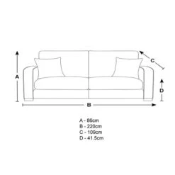 Carson Deep Sit Chunky Chenille 4 Seater Sofa -Home Luxe Studio 30741354 alt09