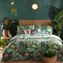 Furn. Amazonia Jade Floral Reversible Duvet Cover And Pillowcase Set 37 Furn. Amazonia Jade Floral Reversible Duvet Cover And Pillowcase Set -Home Luxe Studio 30746973
