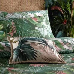 Furn. Amazonia Jade Floral Reversible Duvet Cover And Pillowcase Set 40 Furn. Amazonia Jade Floral Reversible Duvet Cover And Pillowcase Set -Home Luxe Studio 30746973 alt03