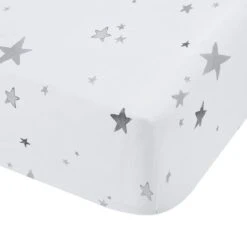 Bianca Fine Linens Stars 100% Cotton Fitted Sheet 8 Bianca Fine Linens Stars 100% Cotton Fitted Sheet -Home Luxe Studio 30747460 alt02