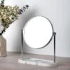 Marble Effect Free Standing Dressing Table Mirror With Tray -Home Luxe Studio 30748004