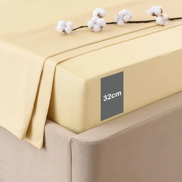 Dorma Smooth & Soft 300 Thread Count Cotton Sateen Fitted Sheet 19 Dorma Smooth & Soft 300 Thread Count Cotton Sateen Fitted Sheet - Image 17
