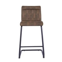 Felix Counter Height Cantilever Bar Stool, Faux Leather 25 Felix Counter Height Cantilever Bar Stool, Faux Leather -Home Luxe Studio 30748431 alt01