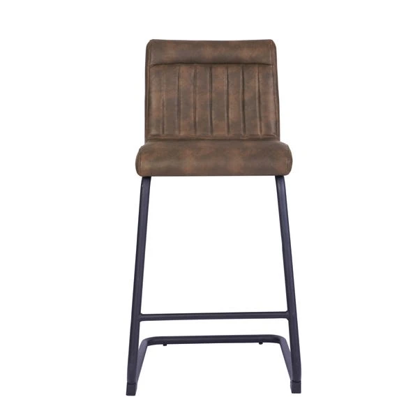 Felix Counter Height Cantilever Bar Stool, Faux Leather 11 Felix Counter Height Cantilever Bar Stool, Faux Leather - Image 9