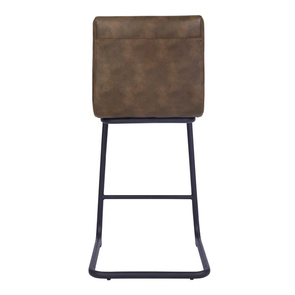 Felix Counter Height Cantilever Bar Stool, Faux Leather 15 Felix Counter Height Cantilever Bar Stool, Faux Leather - Image 13