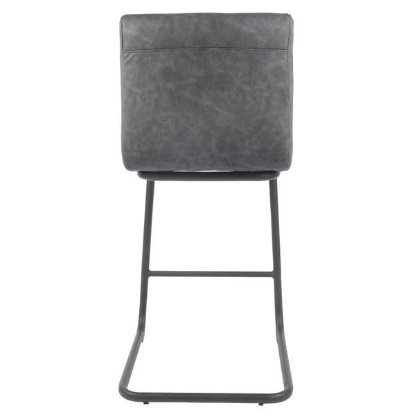 Felix Counter Height Cantilever Bar Stool, Faux Leather 7 Felix Counter Height Cantilever Bar Stool, Faux Leather - Image 5