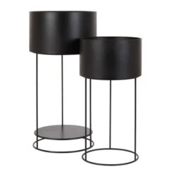 Set Of 2 Large Metal Plant Stands 7 Set Of 2 Large Metal Plant Stands -Home Luxe Studio 30752237 alt02